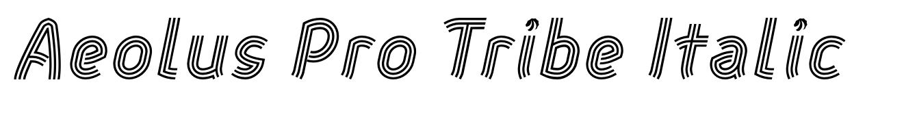 Aeolus Pro Tribe Italic